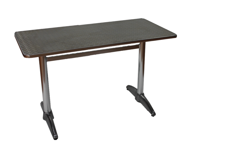 table aluminium H. 70 cm x L. 120 cm x l. 60cm